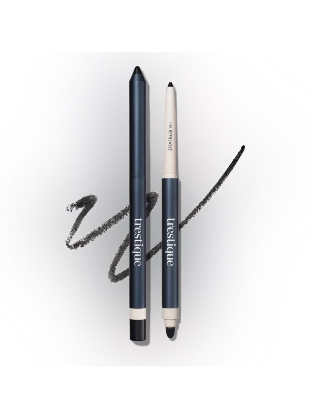 NIB treStiQue Line Sharpen + Smudge Dual-Ended Eye Pencil- Santorini Black Sands